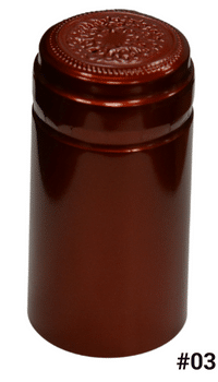 Heat Shrink PVC Capsule #3 Red Ruby 30x60mm