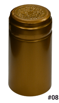 Heat Shrink PVC Capsule, #8 Gold Marenga 30x60mm