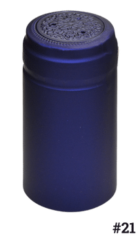 Heat Shrink PVC Capsule, #21 Blue Cobalt 30x60mm