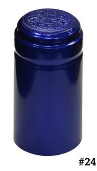 Heat Shrink PVC Capsule, #24 Blue Royal 30x60mm