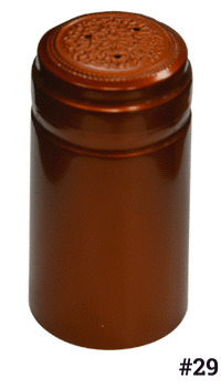 Heat Shrink PVC Capsule,#29 Orange Burnt 30x60mm