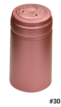 Heat Shrink PVC Capsule, #30 Rose Light 30x60mm