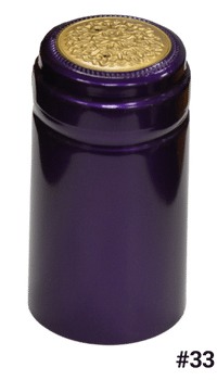Heat Shrink PVC Capsule, #33 Purple 30x60mm