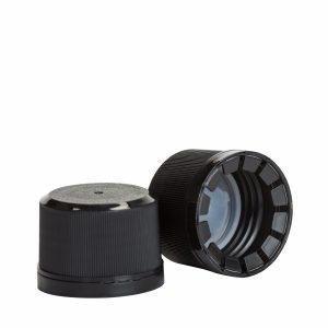 33-360 Tamper Evident Screw Cap, Black