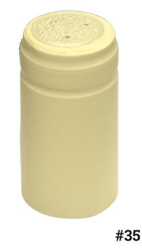 Heat Shrink PVC Capsule, #35 Cream 30x60mm