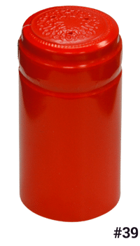 Heat shrink PVC Capsule, #39 Red Bright Fire 30x60mm