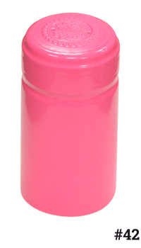 Heat Shrink PVC Capsule, #42 Pink 30x60mm