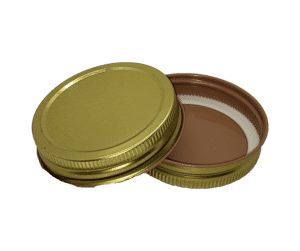 70CT-450 METAL SCREW CAP with Plastisol Gasket, Antique Gold