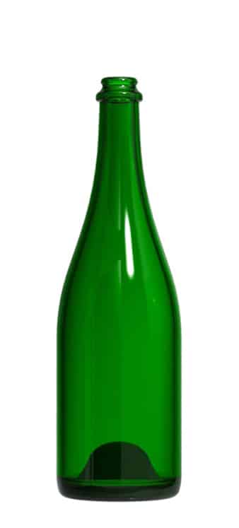 W106 Champagne Green Crown 750mL 26mm