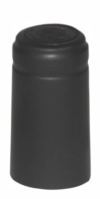 Heat Shrink PVC Capsule #20 Black Satin 31x60mm RO tab