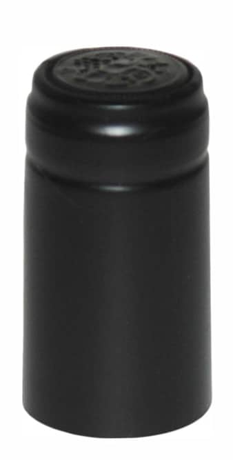 Heat Shrink PVC Capsule, #20 Black Satin 32x65mm