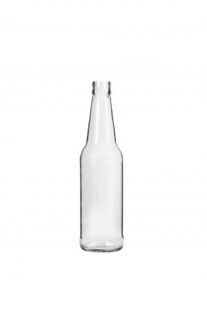 Flint colored twist crown beer bottle