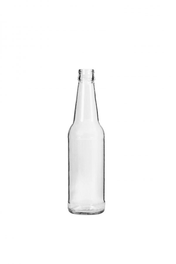 Flint colored twist crown beer bottle