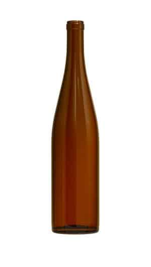 Amber bottle with cork finish
