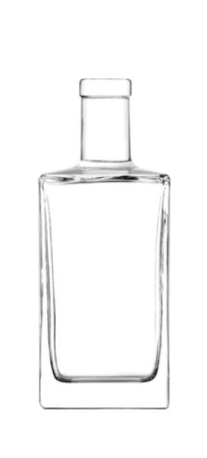 square glass bottle
