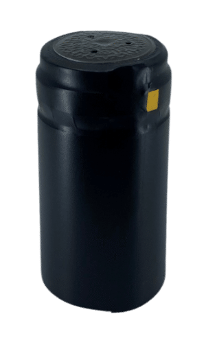 Heat Shrink PVC Capsule, #20 Black Satin 30x60mm RO tab