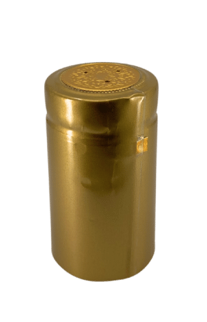 Heat Shrink PVC Capsule, #43 Gold Gloss 32x60mm RO tab