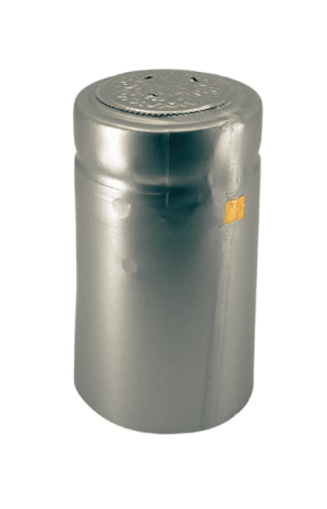 Heat Shrink PVC Capsule #6 Silver Satin 30x60mm RO tab
